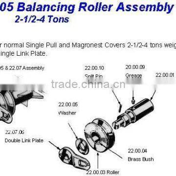 Marine Use Hatch Cover Parts Balance Roller Assembly