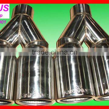 performance muffler,Welding dual pipe