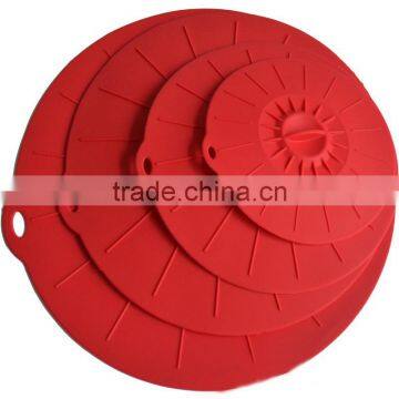 2015 LFGB Approved Top Quality red silicone microwave food cover