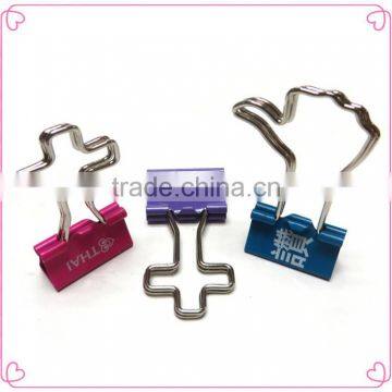 Business Gift Assorted Metal Wire Binder Clip with LOGO Printing