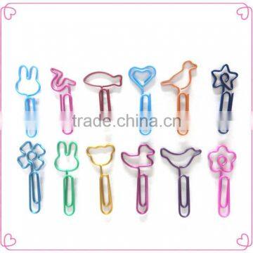 Lovely Long Colorful Metal Animal Shapes Paper Clip Bookmark photo-6