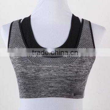 High Quality Factory Wholesale Custom Blank Seamless Underwear Wire Free Sports Bra photo-6