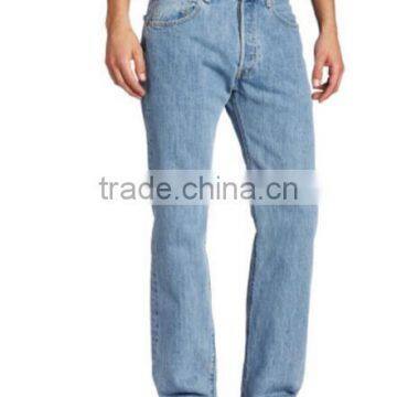 Wholesale OEM sell classic simple style design for men eco-friendly jeans