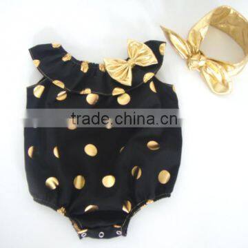 Baby Rompers Wholesale Baby Clothes,gold Polk Baby Rompers,baby Wear photo-5