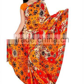 Glamour Print Sari photo-2