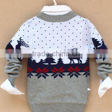 Baby Boys Nordic Snowflake Reindeer Cardigan Sweater photo-2