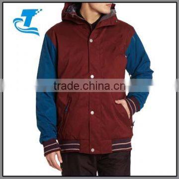 Sports Style Men Fashion Hooded Baseball Jacket