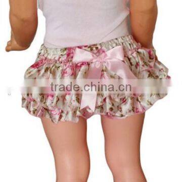 Cute baby bloomers floral ruffled summer underwear bloomers