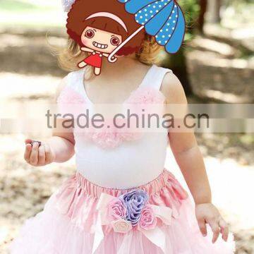 Pettiskirts Tutu Tulle Ballet Skirt for Girls Chiffon Ruffle Fluffy Pettiskirt Children Ballet Skirts photo-4
