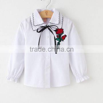 Zm50391b Autumn New Style Kids Clothing Long Sleeve Pure Cotton Lapel Trendy Children Shirt photo-2