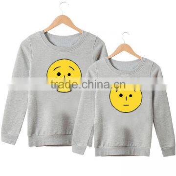 Wholesale Cheap Cotton Polyester Womens Pullover, Custom Lovers Crewneck Screen Print Sweatshirt photo-5