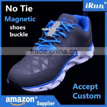 Novelty Sneaker Shoe Buckles No-Tie Magnetic Closure Casual Shoelace Amazon Supplier provide UPC Barcode label service