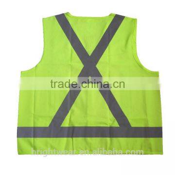 ANSI 100% Polyester Hi Vis Sew-on Tape Safety Vest photo-4