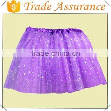 Wholesale Summer Tulle Dress Chiffon Skirt Polyester Tutu Glitter Tulle Baby Skirt