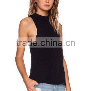 Exposed Back Zipper Closure Dri Fit Tank Tops Wholesale photo-3