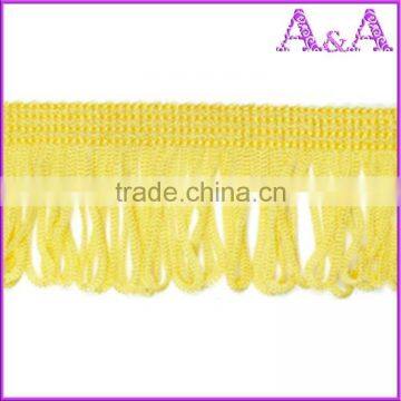 New Style 4.2cm Width Dark Pink Cotton Accessories Curtain Fringe for Decoration photo-5