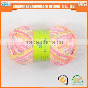 Knitting Yarn Supplier Shanghai Smb Cheap Wholesale High Quality 4Nm Acrylic Yarn 100% for Knitting Scarf