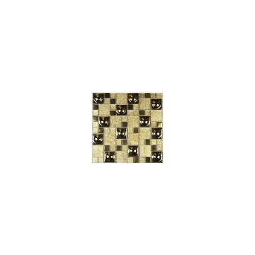 Gold Color Metallic Ceramic Mosaic Tile for Wall Use