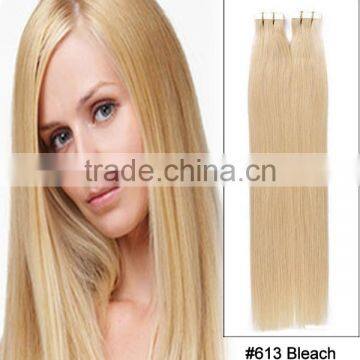 Alibaba China most popular wholesale tape hair extension , remy hair