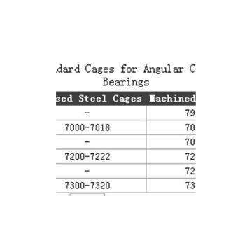 Single Row Angular Contact Ball Bearings