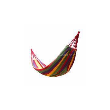 Portable Cotton Rope Outdoor Swing Fabric Camping Hanging Hammock Canvas Bed