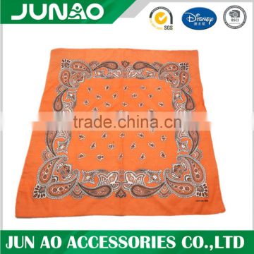 Wholesale Customized Design Kerchief, Orange Bandana