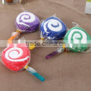 RuiChun Lollipop shape gift towel microfiber fabric