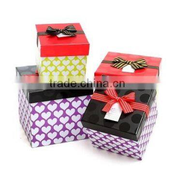 Gift Box - Imported Gifts,New Year Gift Box,2014 Fashion Design Gift Ribbon Paper Box/Square Gift Box