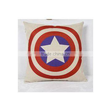 The Avengers American Hero Cotton Hemp Plillow Backrest Floor Cushion Cover photo-2