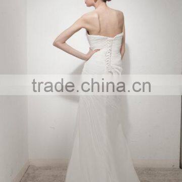 Mermaid Sweetheart Court Train Lace Wedding Dress AS30702 photo-2