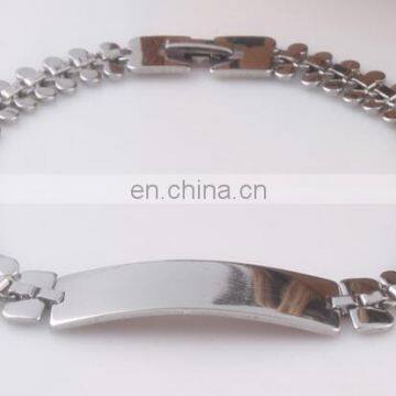 Fashion Men's Titanium Steel Curved Cowboy Link Chain Bracelet Simple Bold Stainless Bracelets Men Jewelry photo-5