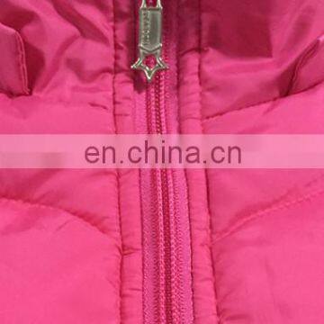 2017 Lady's Pink Down Coat Feather Jacket With Zipper Winter Jacket photo-2