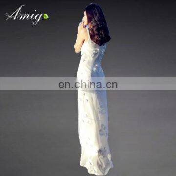 white long western pretty princess style dress