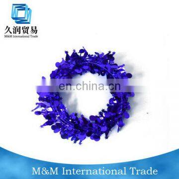 purple green red white colorful garland