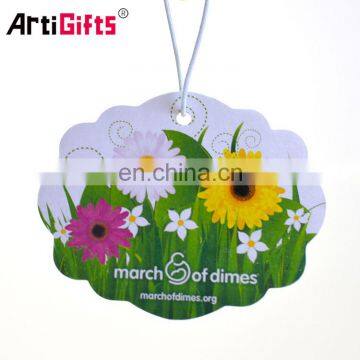Factory Cheap Wholesale Promotion Custom hanging Paper Car Air Freshener For Car