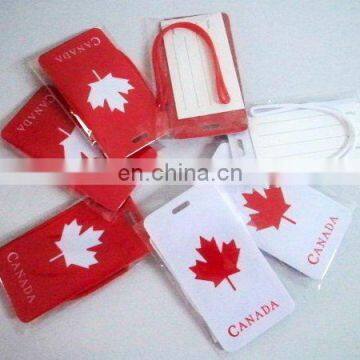 pvc luggage tags