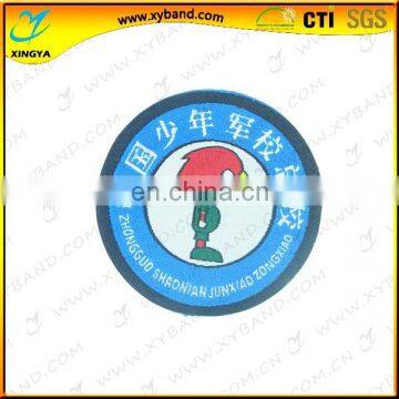 round shape custom school woven badges