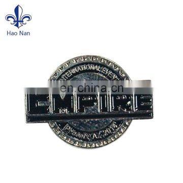 Promotion custom enamel pin name metal button badge