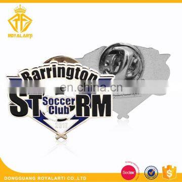 Hot Selling Custom Soft Enamel Soccer Club Metal Lapel Pin Badge