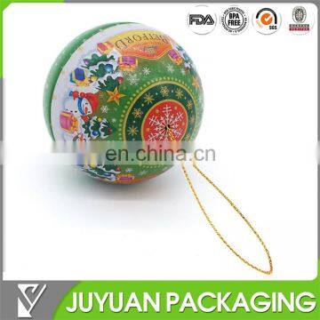 unique tins containers gift tin, tin can packaging with ball shape