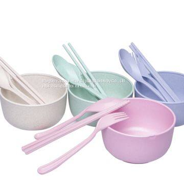 Wheat straw tableware