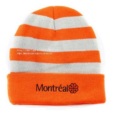 Custom Jacquard High Quality Embroidery POM POM Beanie photo-4