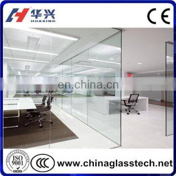 CE Certificate High Quality Tempered Interior Office Door With Glass Window