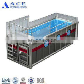 Fiber Glass 20ft 40ft Shipping container swimming pool