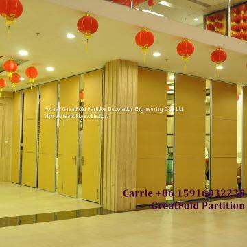 manufacturer movable folding aluminium frame wall glass partition for meeting room