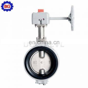 DN100 PN16 Wafer Butterfly Valve Handle Worm Gear Pneumatic Operator photo-2