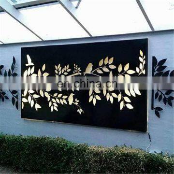 Corten decorative screen panel used for swimming pool