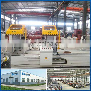 Double angular sawing aluminium profile cutting machine