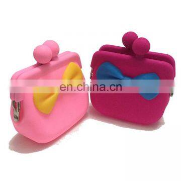 Kisslock Lady Fashion Coin Purse Customized Women Silicone Change Purse Wallet photo-2