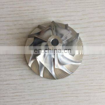 RHC6 41.59/64.96mm 6+6 blades forward Turbocharger Billet/milling/aluminum 2618 compressor wheel for CXAD